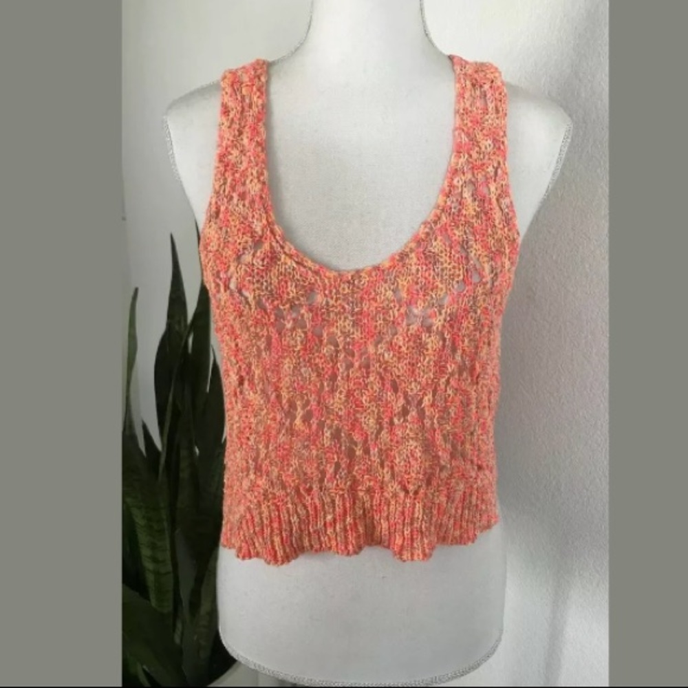 Staring At The Stars Crochet Knit Tank Top